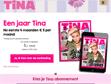 Tablet Screenshot of abonnement.tina.nl